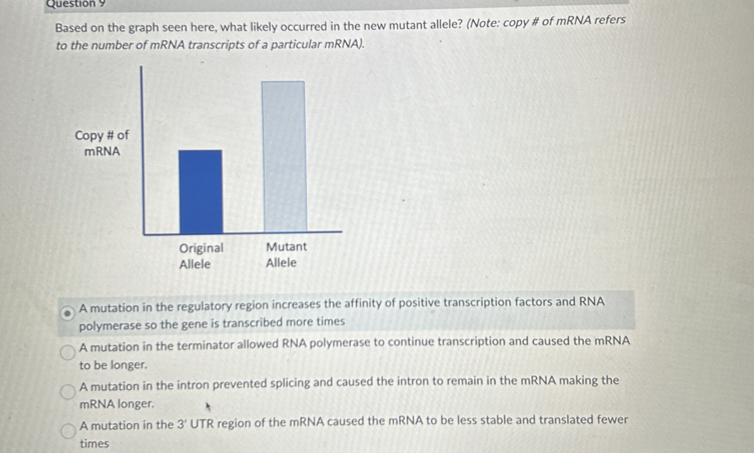 Question y Based on the graph seen here, what