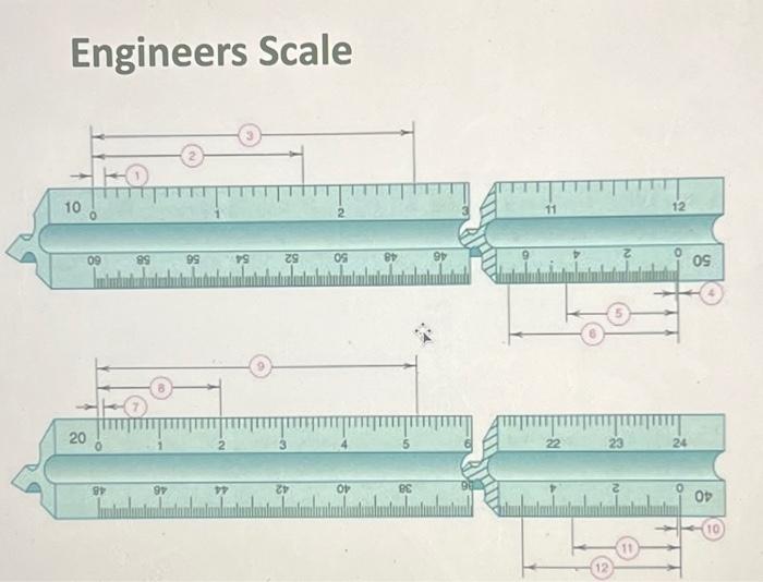 Engineers Scale 1 - 1 2 all measurements