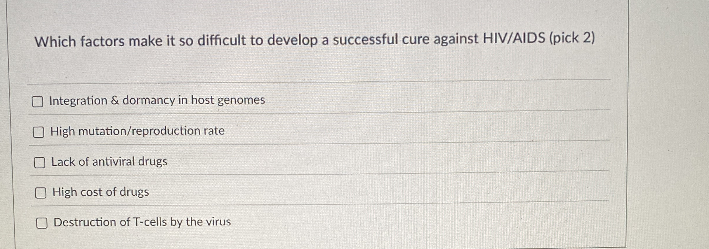 Which factors make it so difficult to develop a