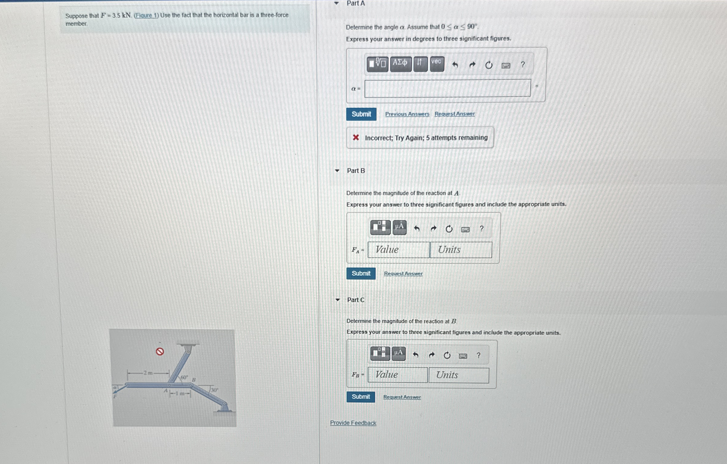 Suppose that F = 3 . 5 k N . ( Fiqure 1 ) Use the