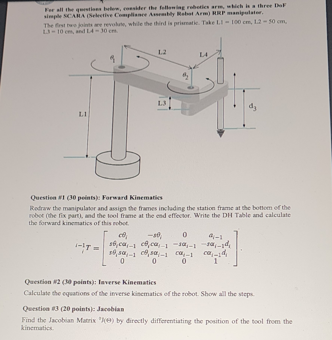 For all the questions below, consider the