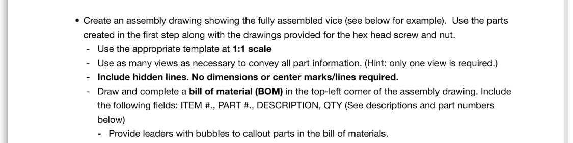 ask a follow up Create an assembly drawing