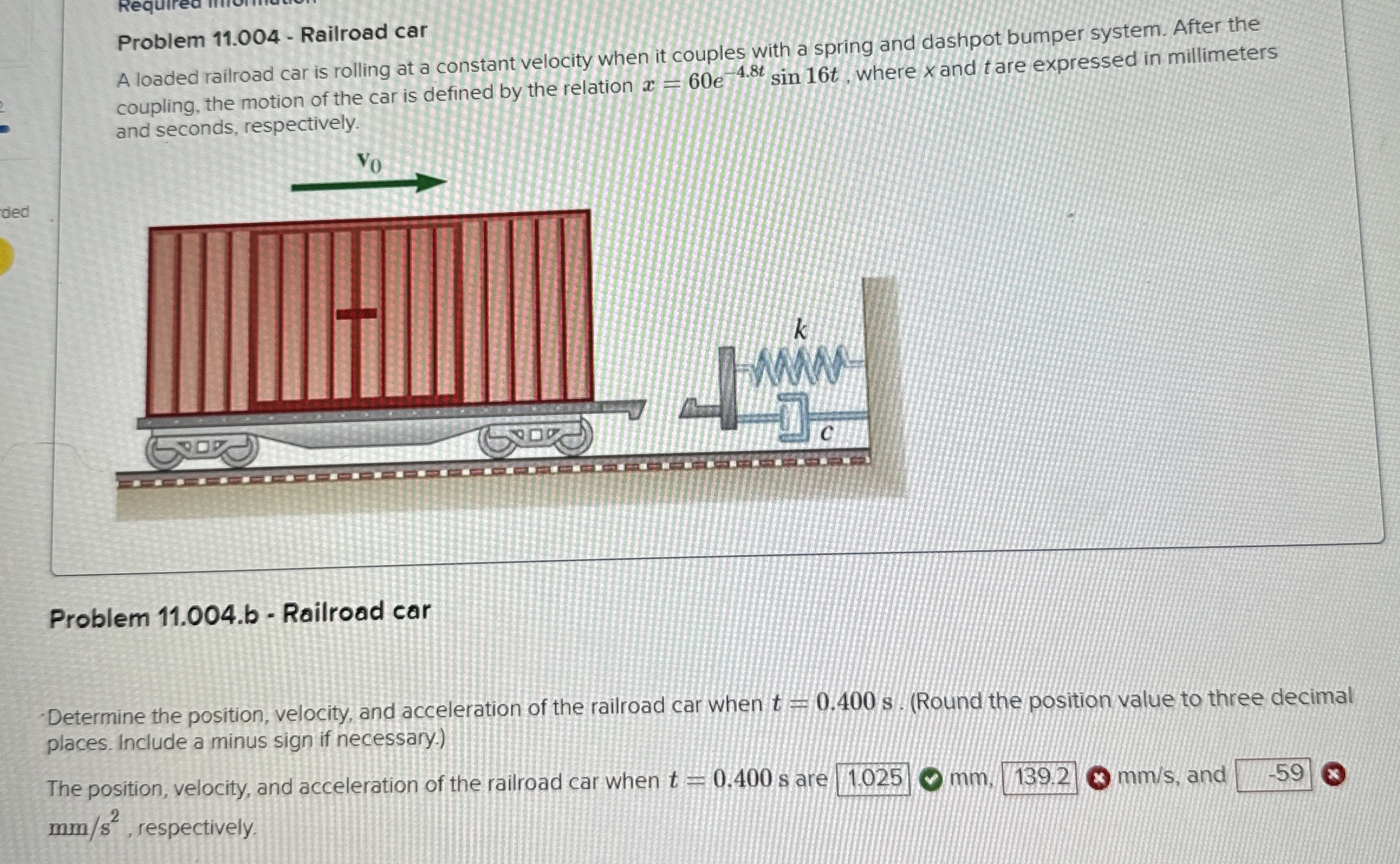 A loaded railroad car is rolling at a constant