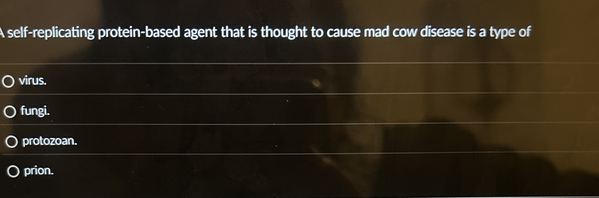 self - replicating protein - based agent that is
