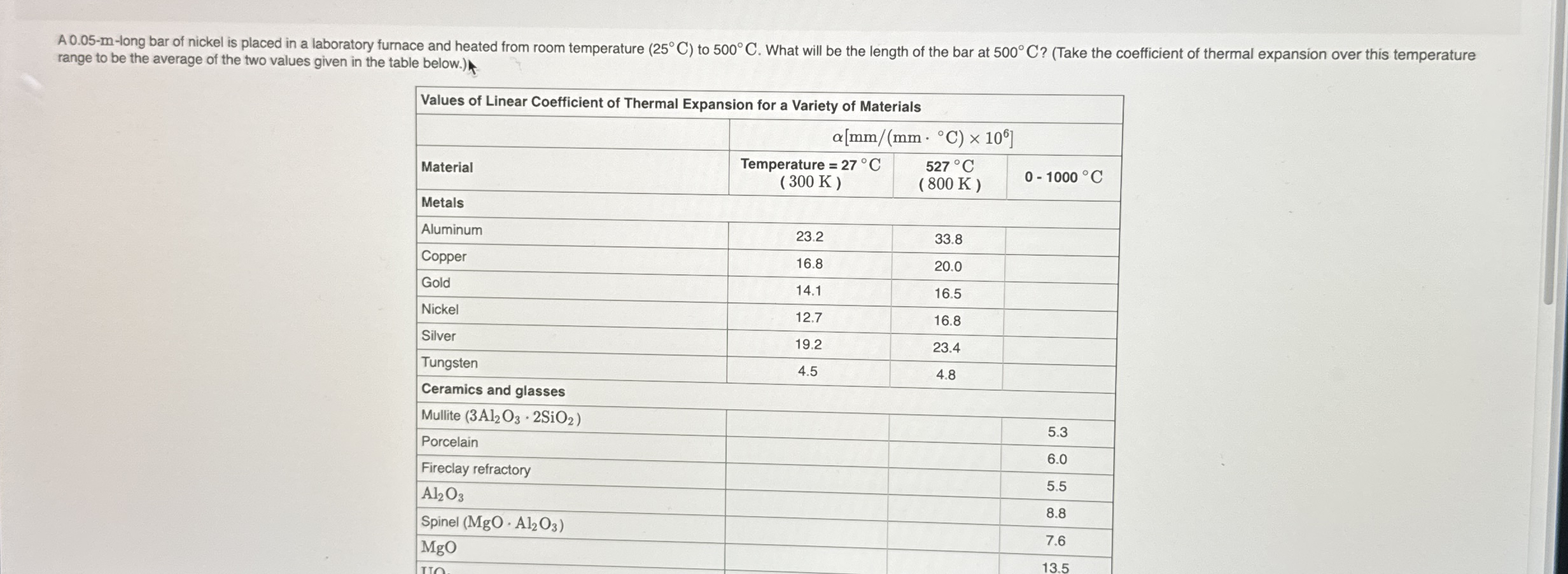 range to be the average of the two values given