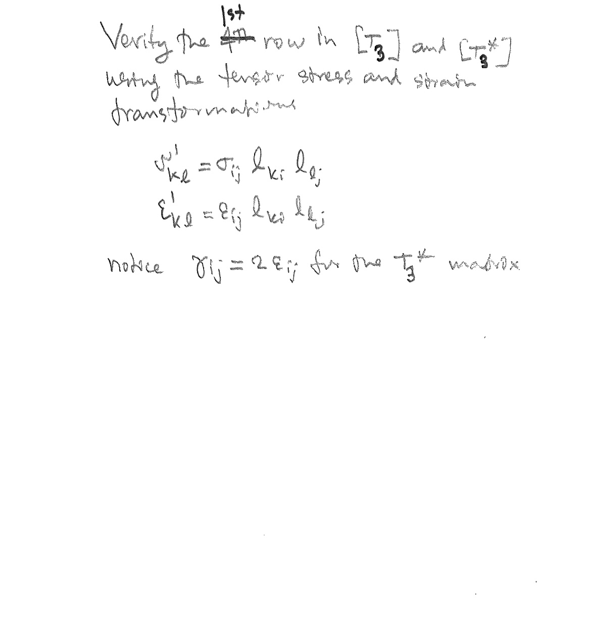 How to solve Verity the l s t 4 row in T 3 and T