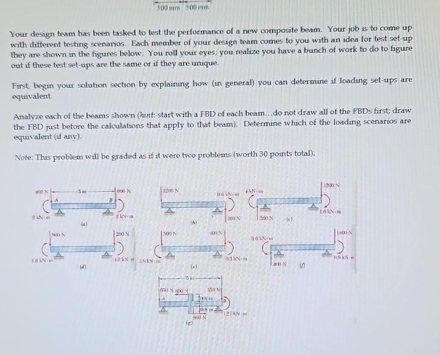 Your design team has been tasked to test the