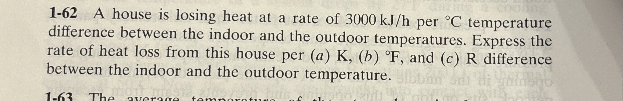 1 - 6 2 A house is losing heat at a rate of 3 0 0