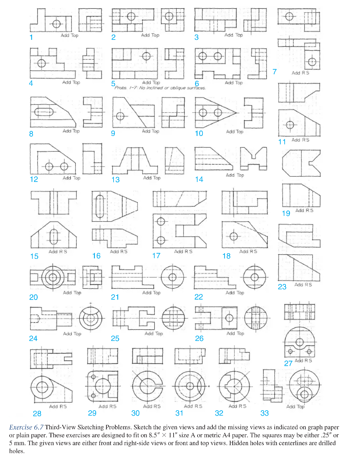 Can you add a top view for problem number 1 4 .