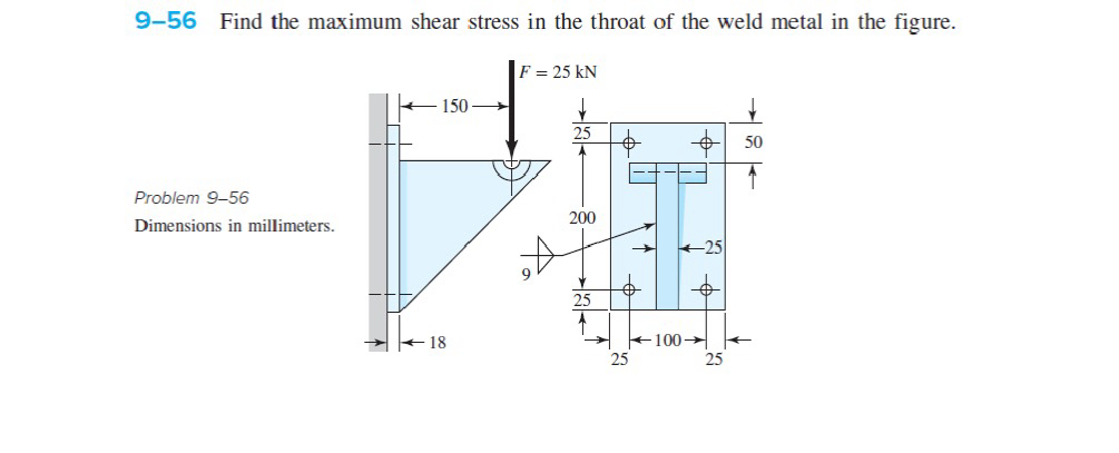 9 - 5 6 Find the maximum shear stress in the