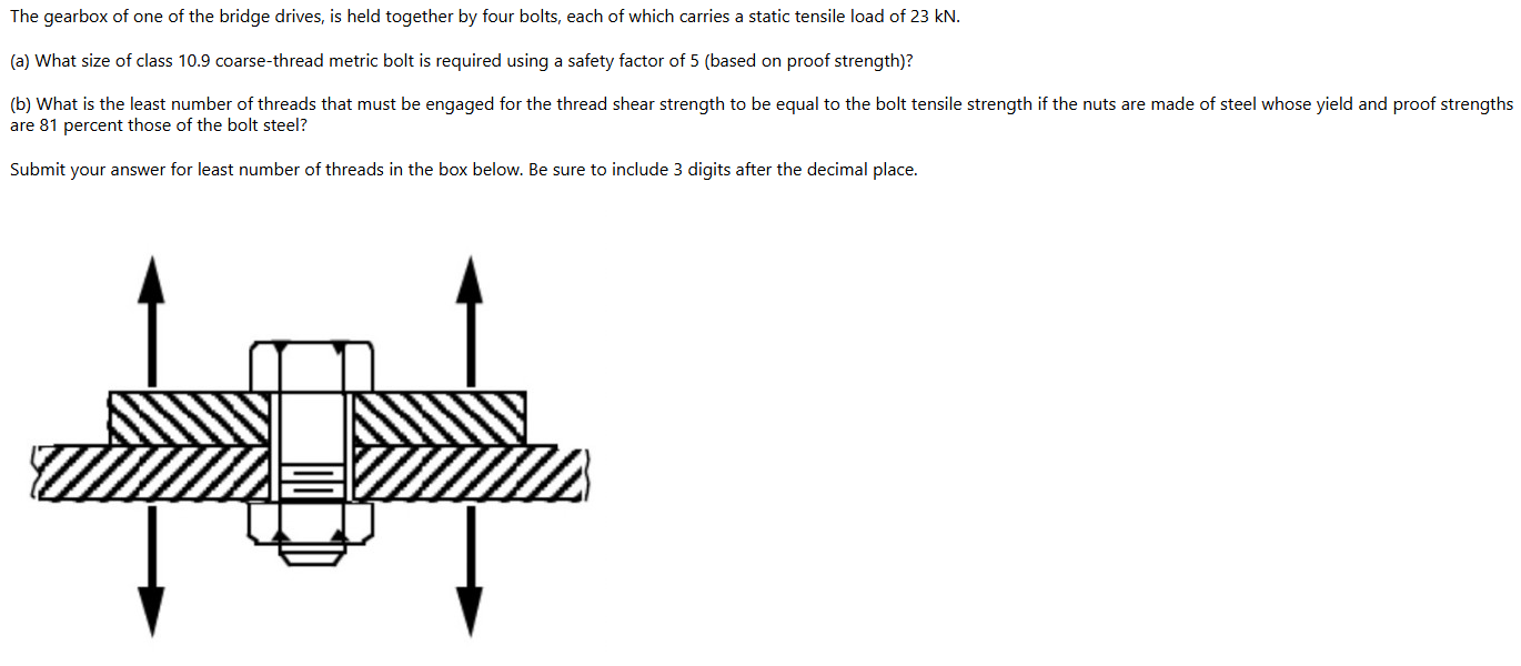 The gearbox of one of the bridge drives, is held