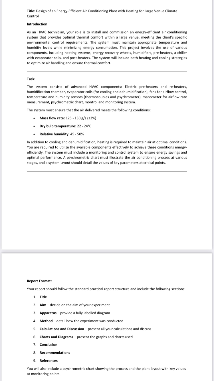 Title: Design of an Energy - Efficient Air