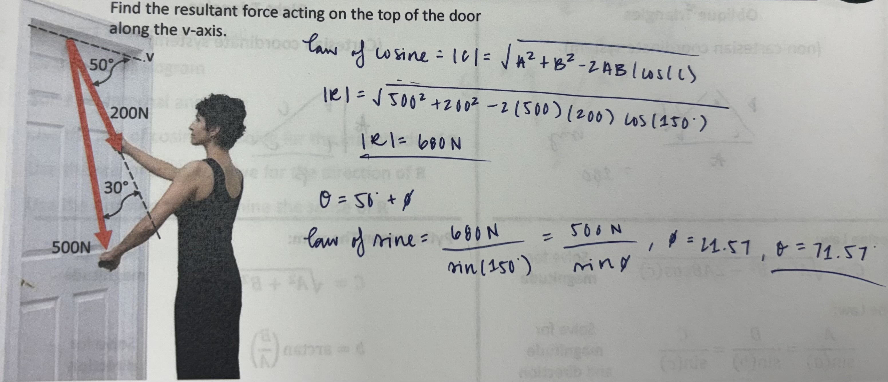 This was an example done in my class, but I was