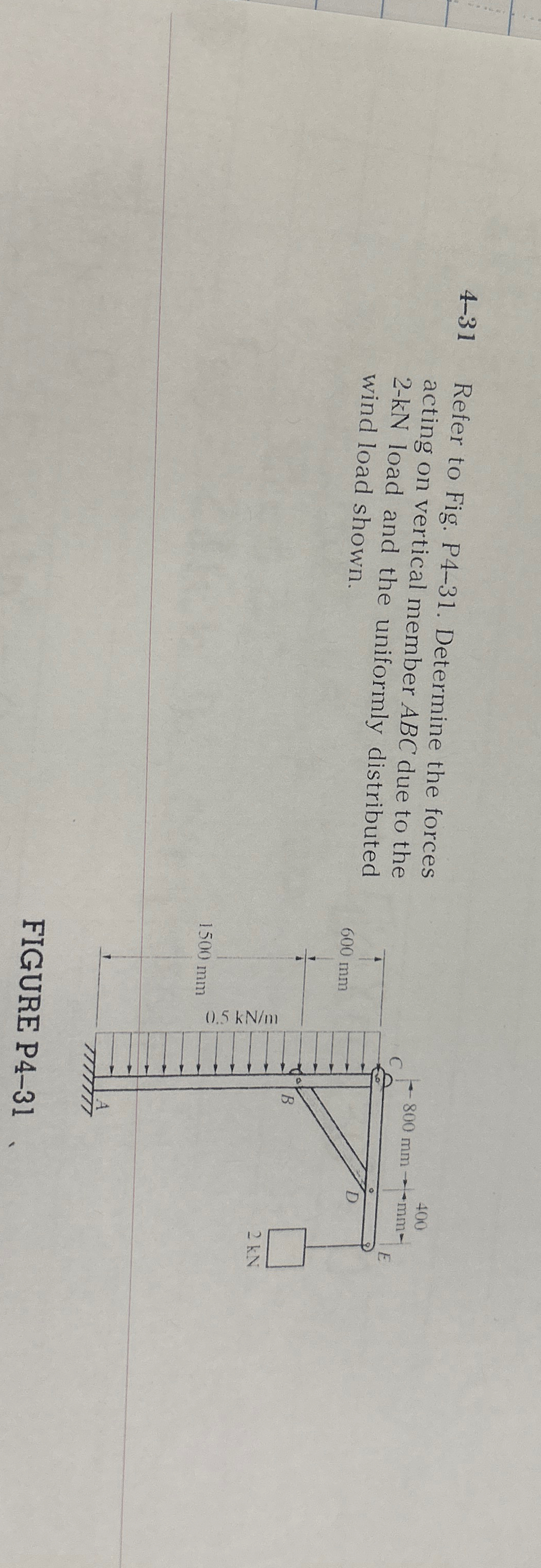 4 - 3 1 Refer to Fig. P 4 - 3 1 . Determine the