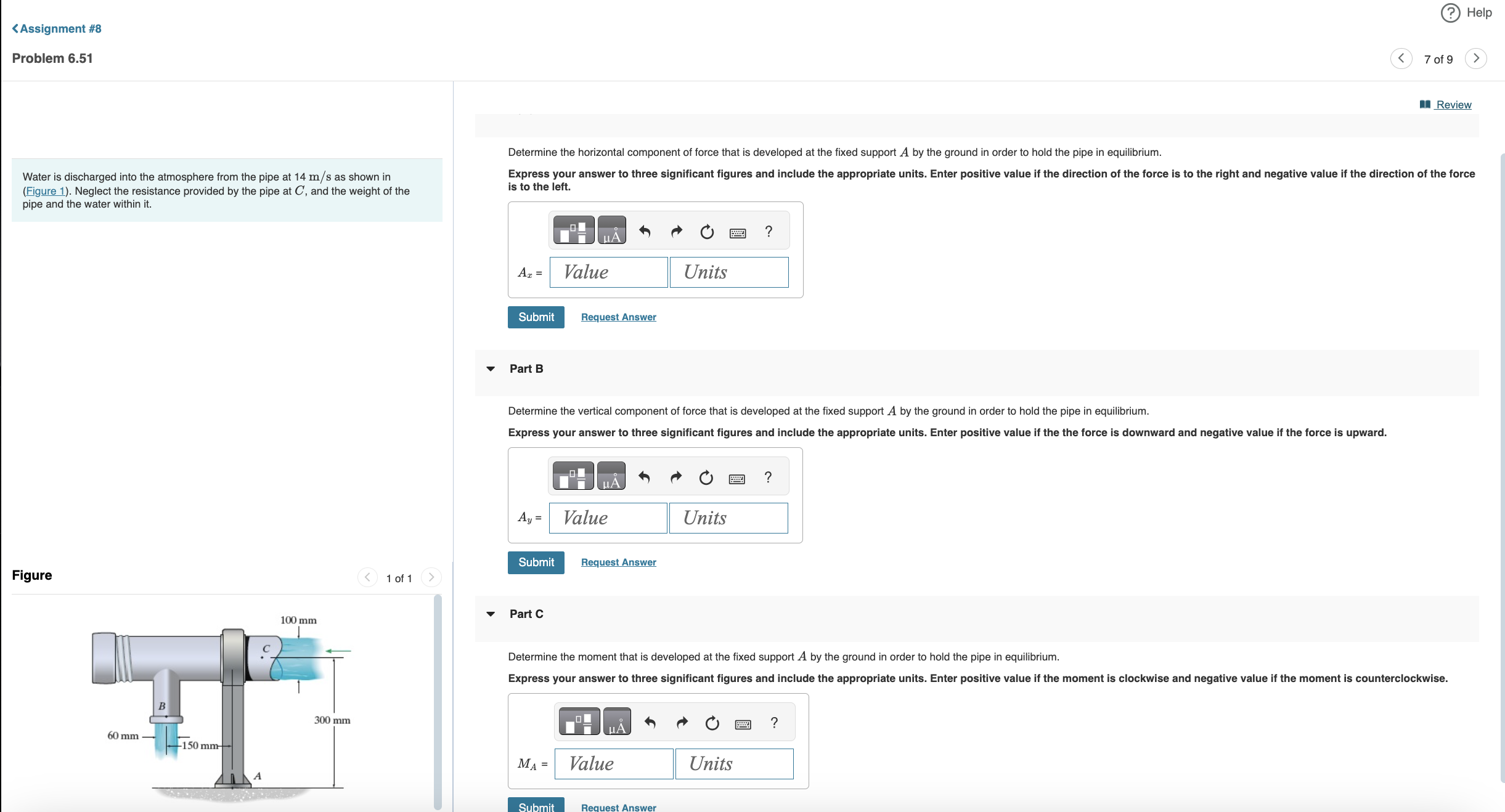 Water is discharged into the atmosphere from the