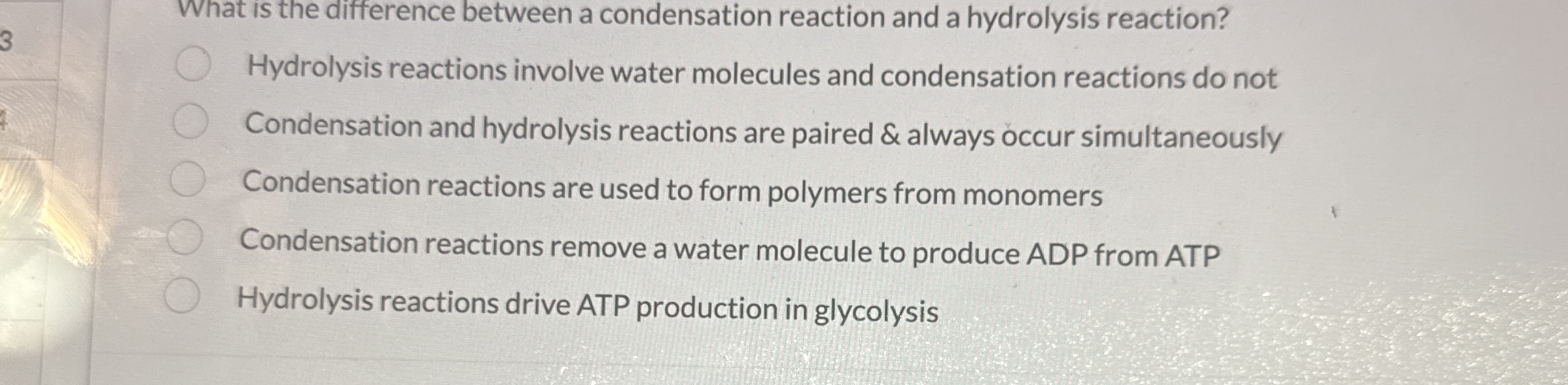What is the difference between a condensation