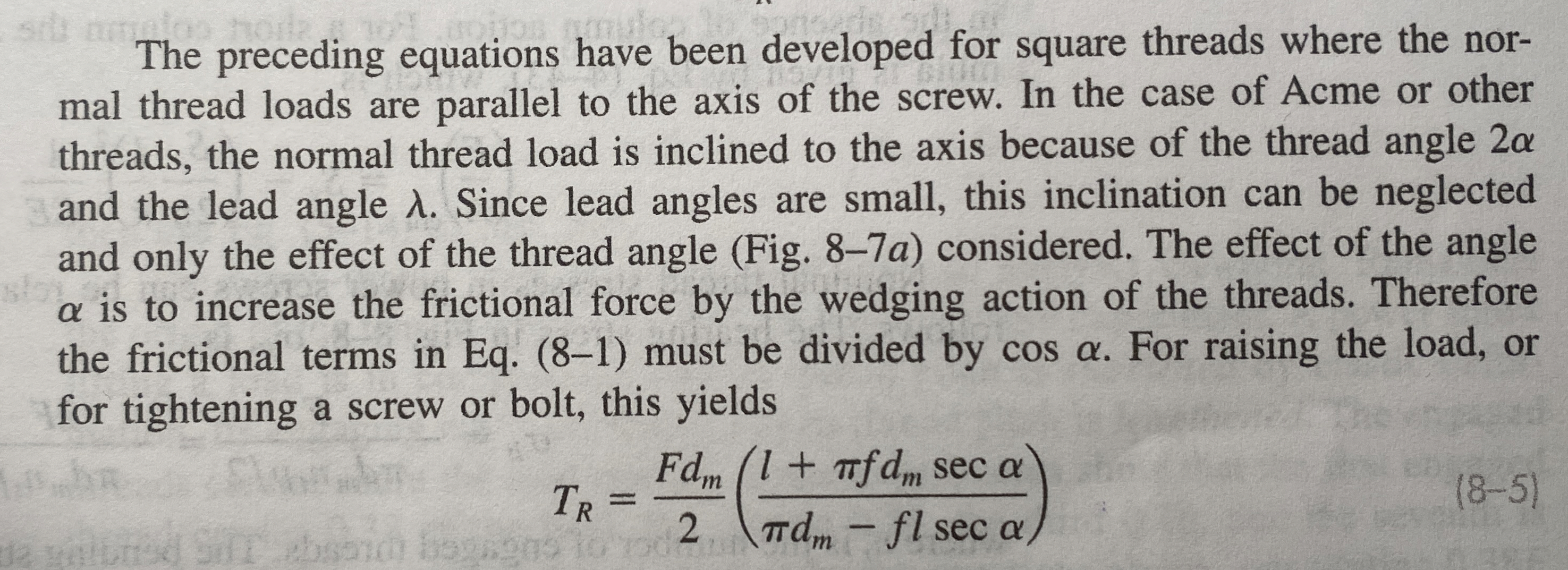 Why are we saying to ignore lead angle but using