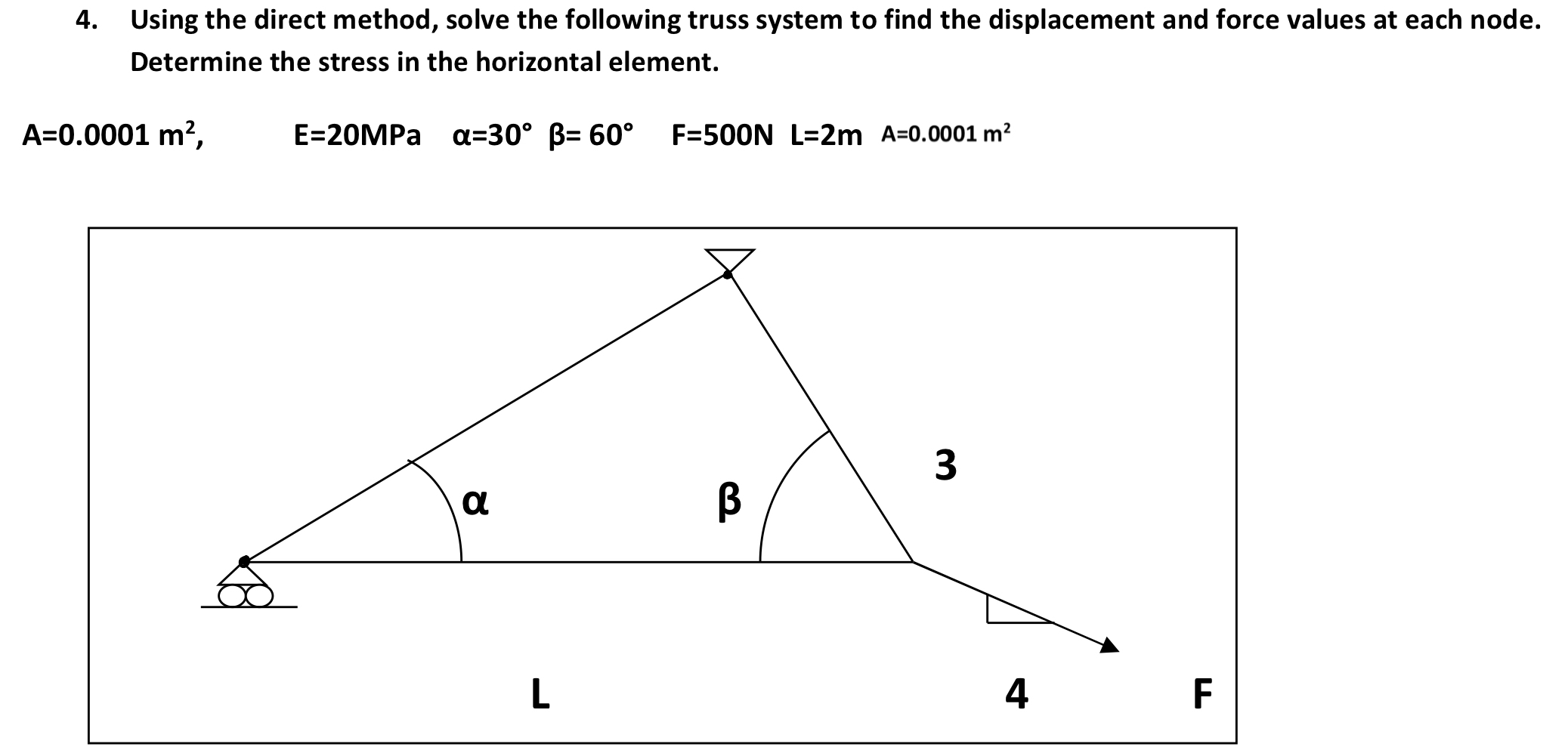 Using the direct method, solve the following