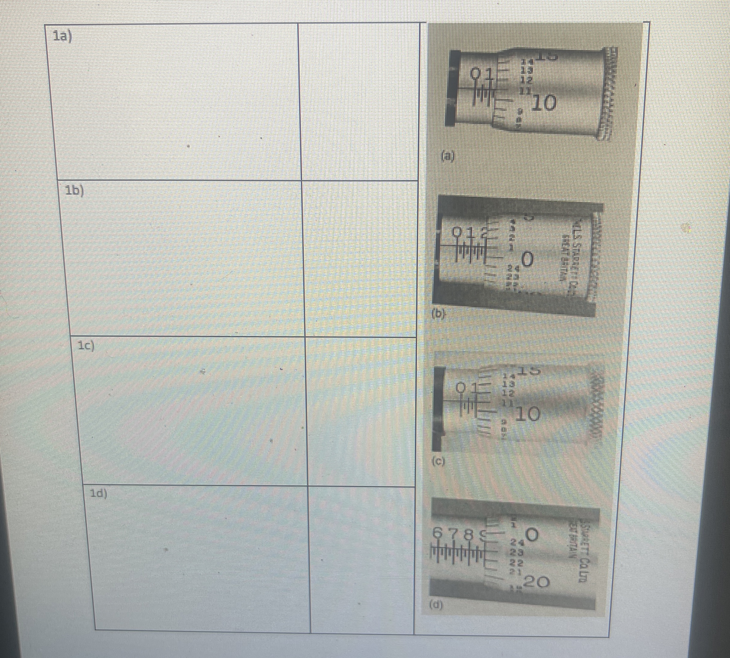 Show calculations and work for answers.