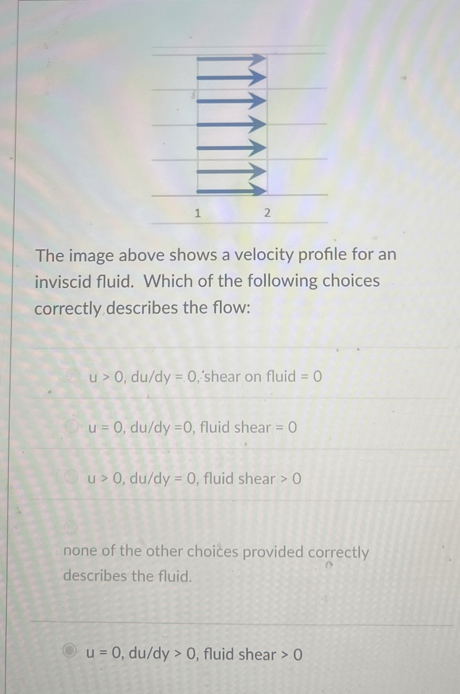 The image above shows a velocity profile for an
