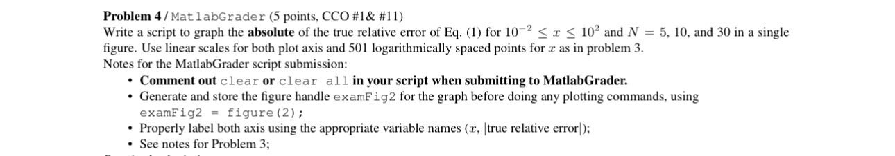 Problem 4 / Mat labGrader ( 5 points, CCO # 1 & #