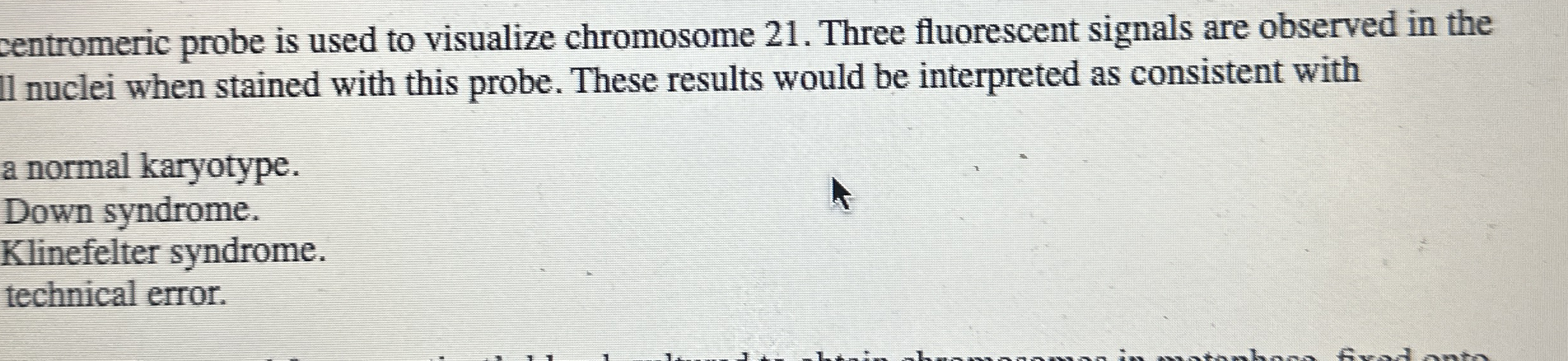 sentromeric probe is used to visualize chromosome