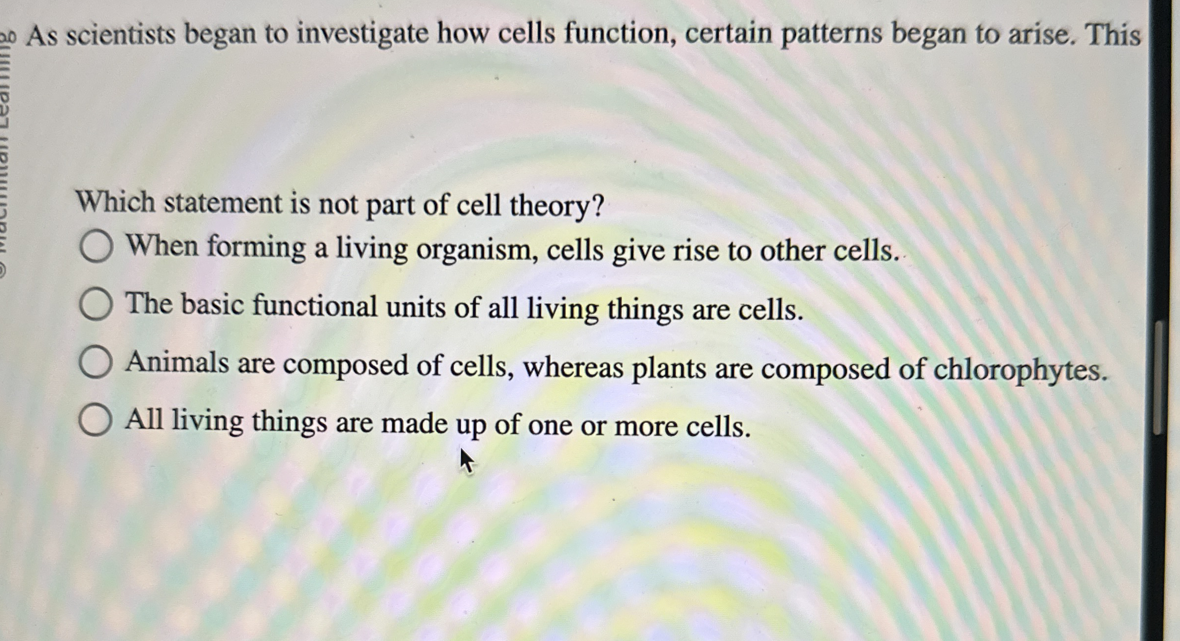 As scientists began to investigate how cells