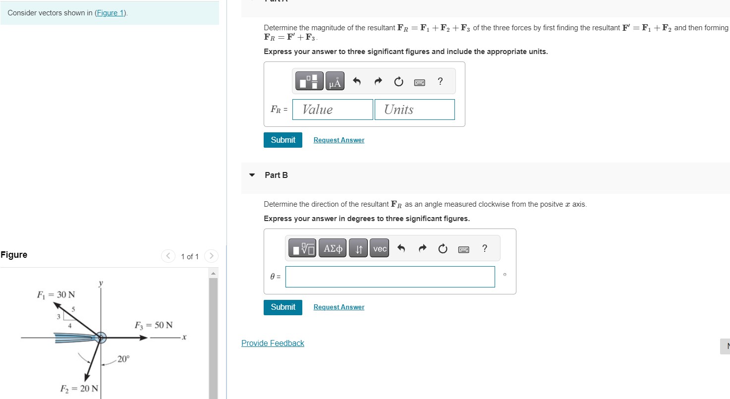 Consider vectors shown in ( Figure 1 ) . Figure