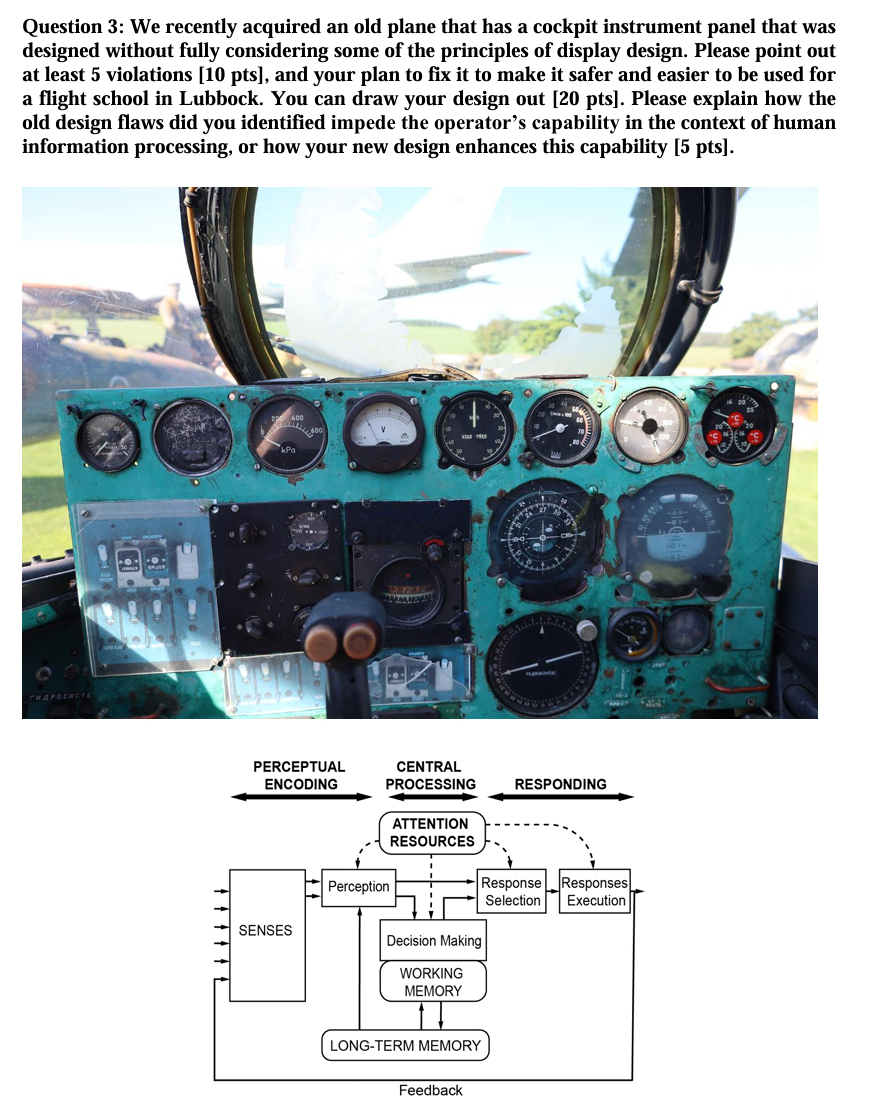 Question 3 : We recently acquired an old plane