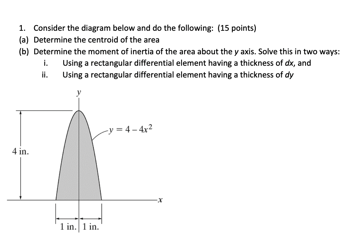 1 . Consider the diagram below and do the