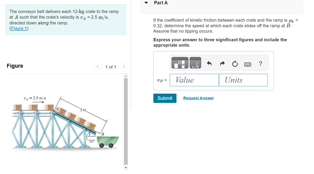 The conveyor belt delivers each 1 2 - kg crate to
