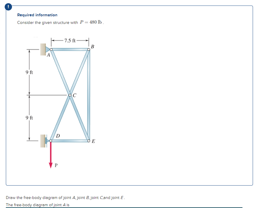 Required information Consider the given structure