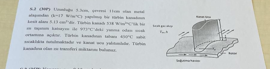 Uzunlugu 5 . 3 cm , Gevresi 1 1 cm olan metal ala