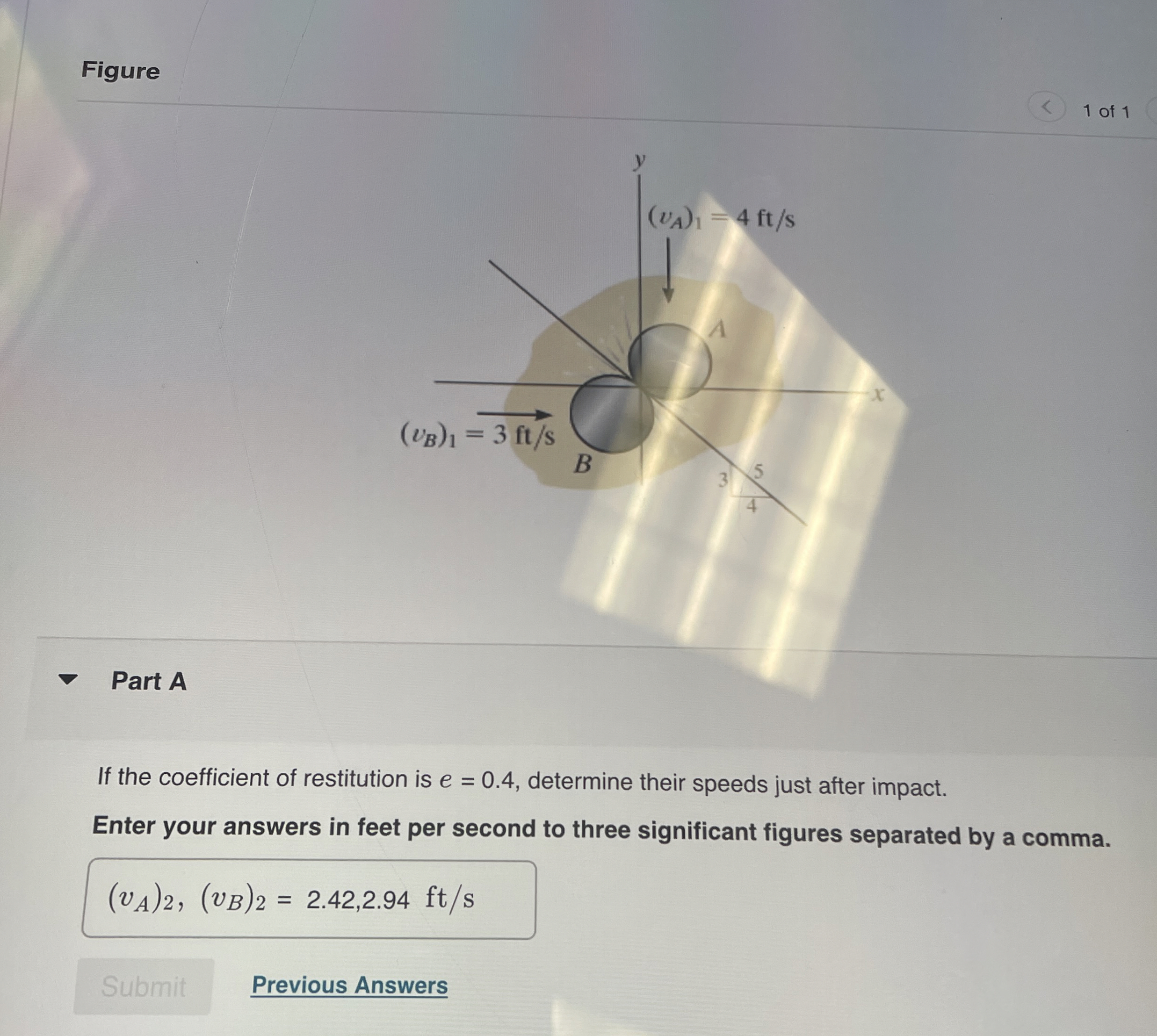 Figure 1 of 1 Part A If the coefficient of