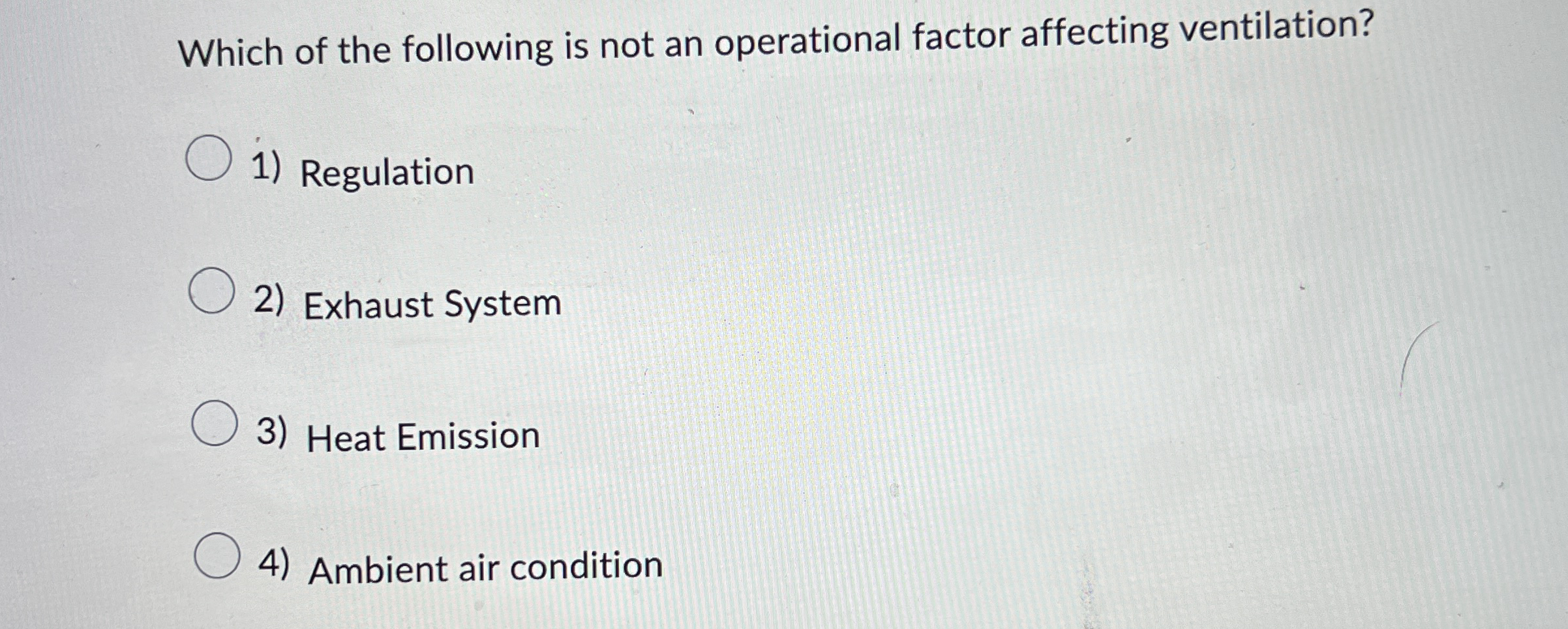Which of the following is not an operational