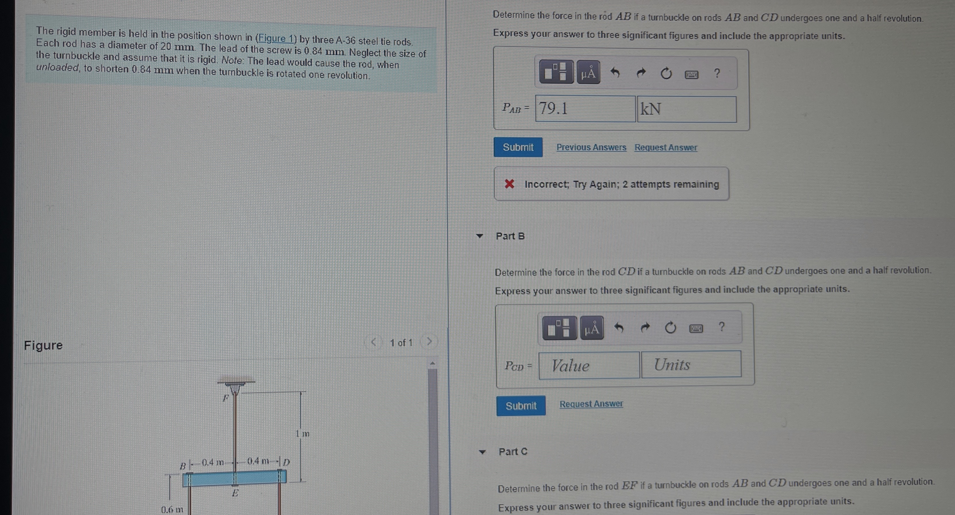 please help me with a b and c . . . The rigid