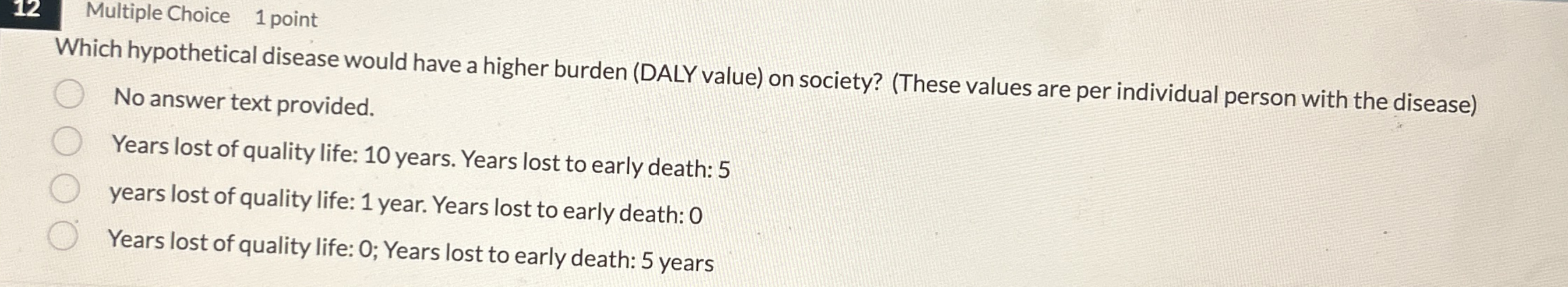 1 2 Multiple Choice 1 point Which hypothetical