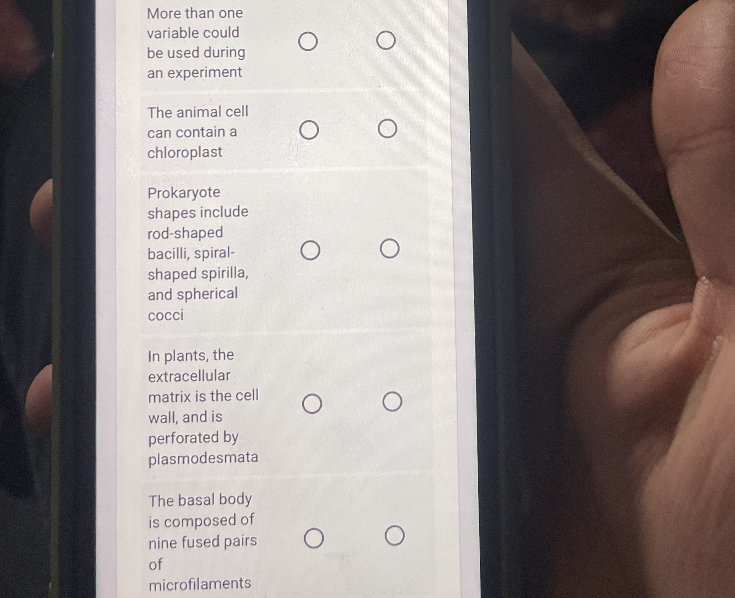 More than one variable could be used during an