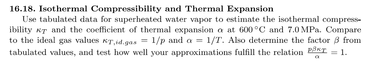 1 6 . 1 8 . Isothermal Compressibility and