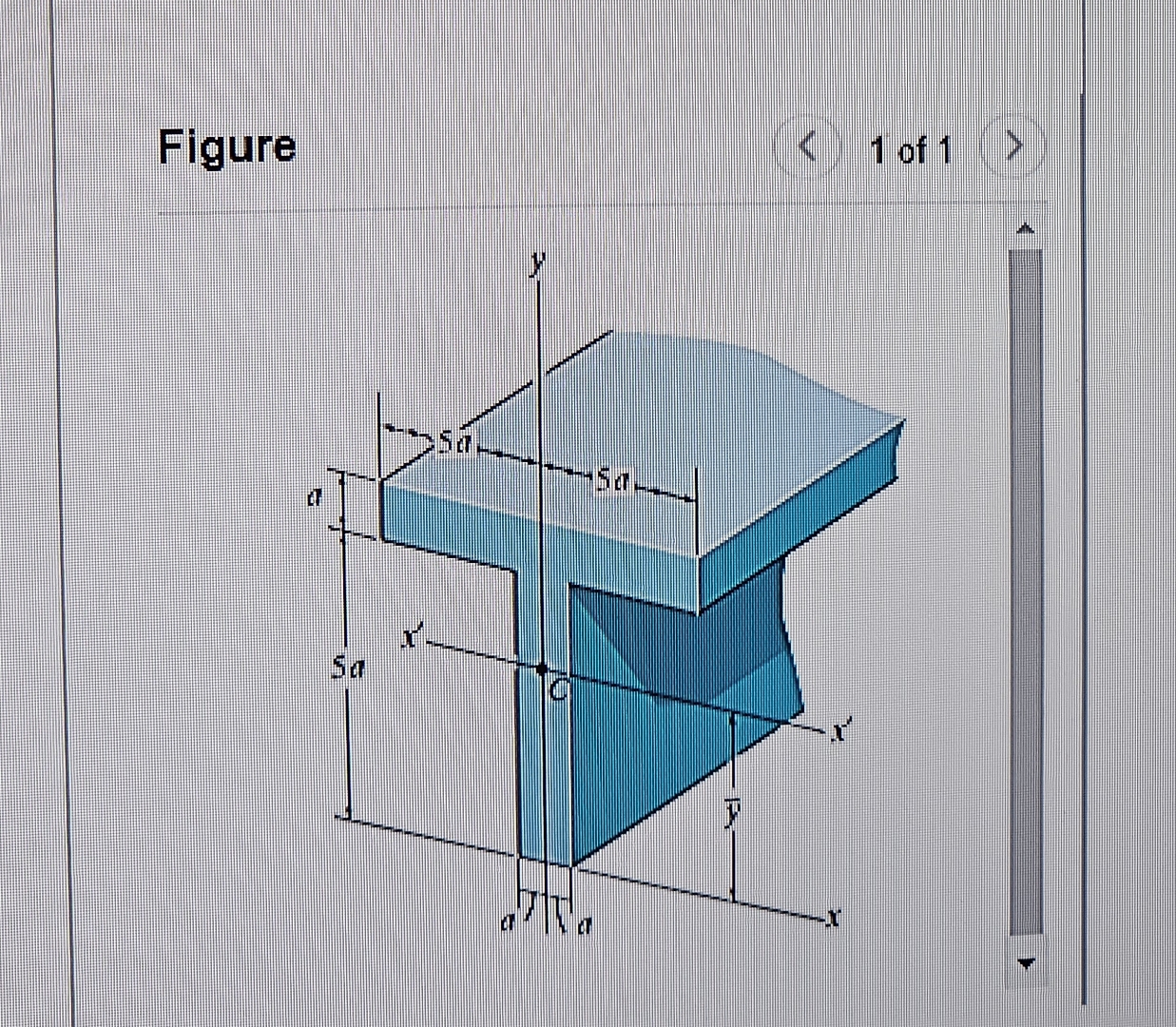 l n ( Figure 1 ) a = 4 0 m m Part A Determine ? b
