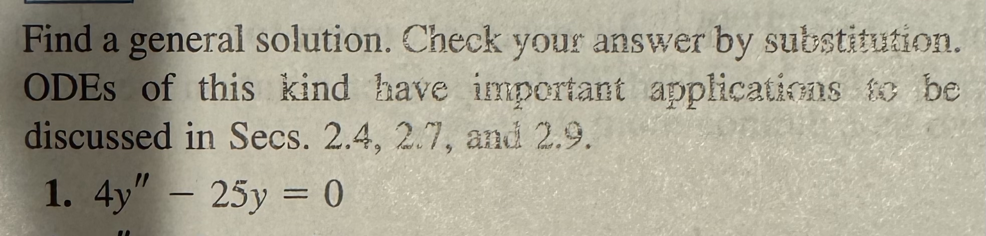 Find a general solution. Check your answer by
