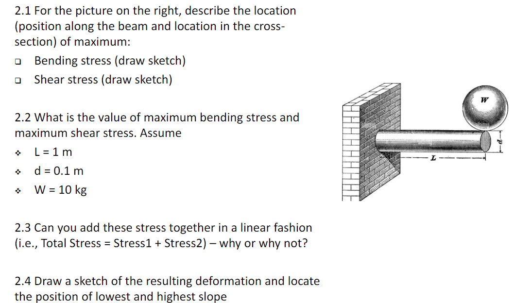2 . 1 For the picture on the right, describe the