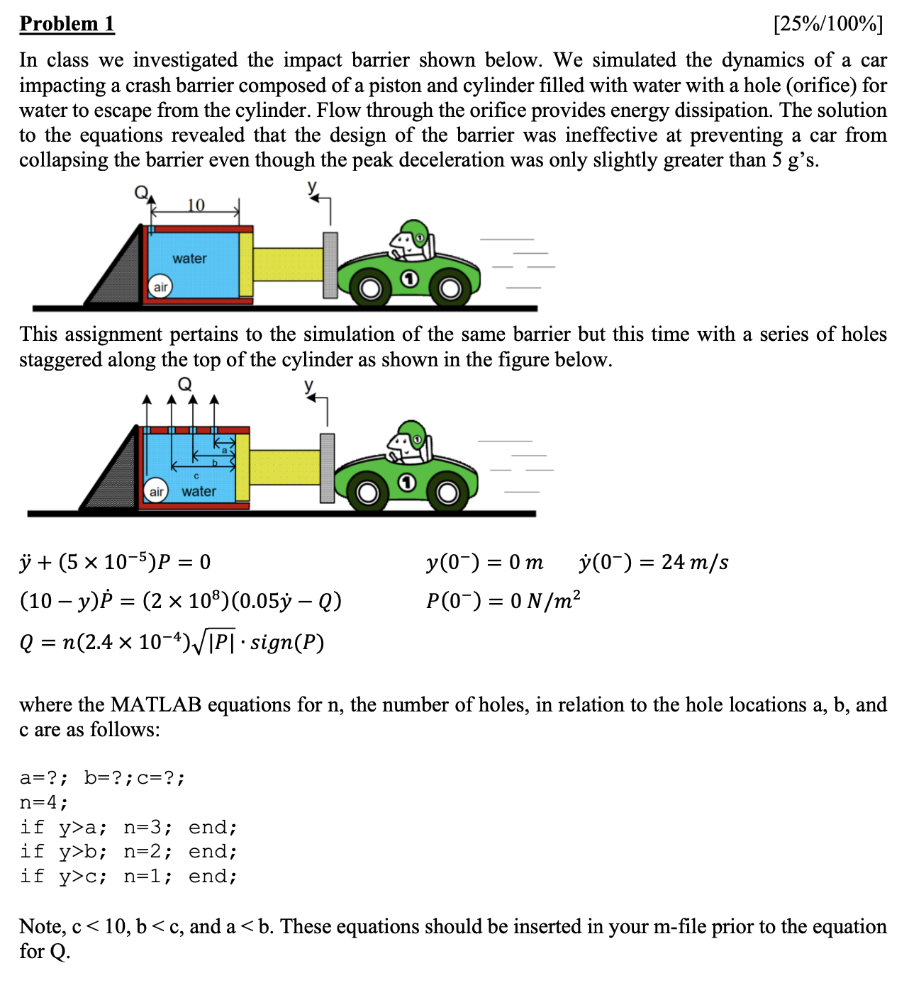 ( 1 ) What are the unknowns in these equations? (