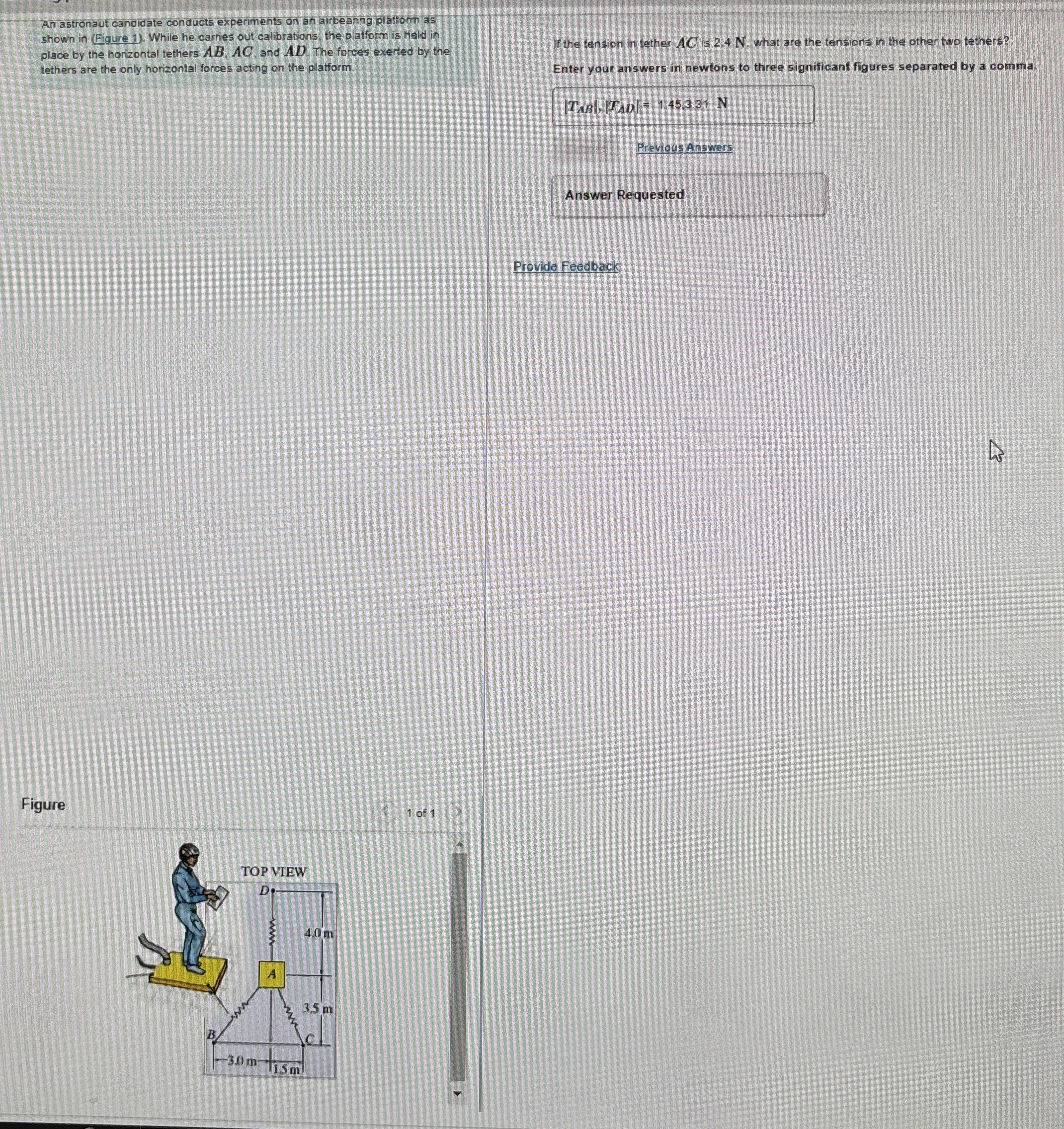An astronaut candidate conducts expenments on an