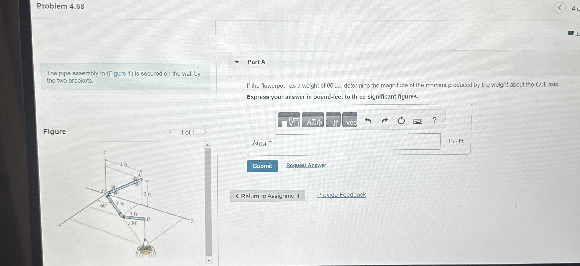 The pipe assembly in ( Figure 1 ) is secured on