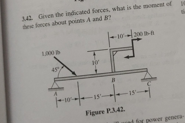 3 . 4 2 . Given the indicated forces, what is the