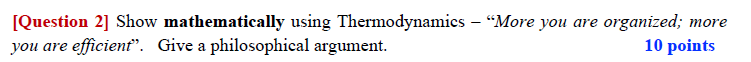 [ Question 2 ] Show mathematically using