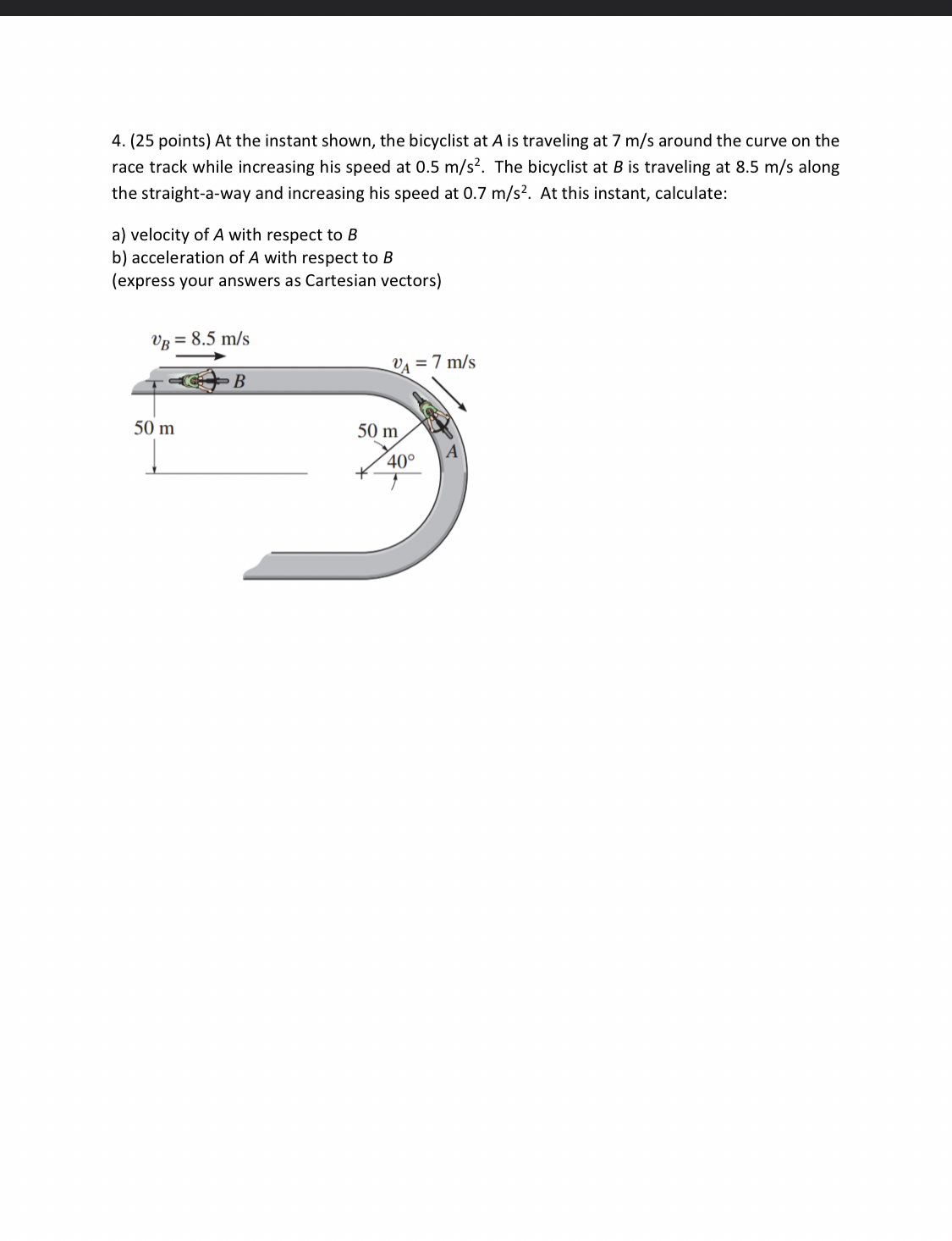 ( 2 5 points ) At the instant shown, the