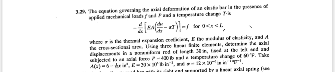 3 . 2 9 . The equation governing the axial