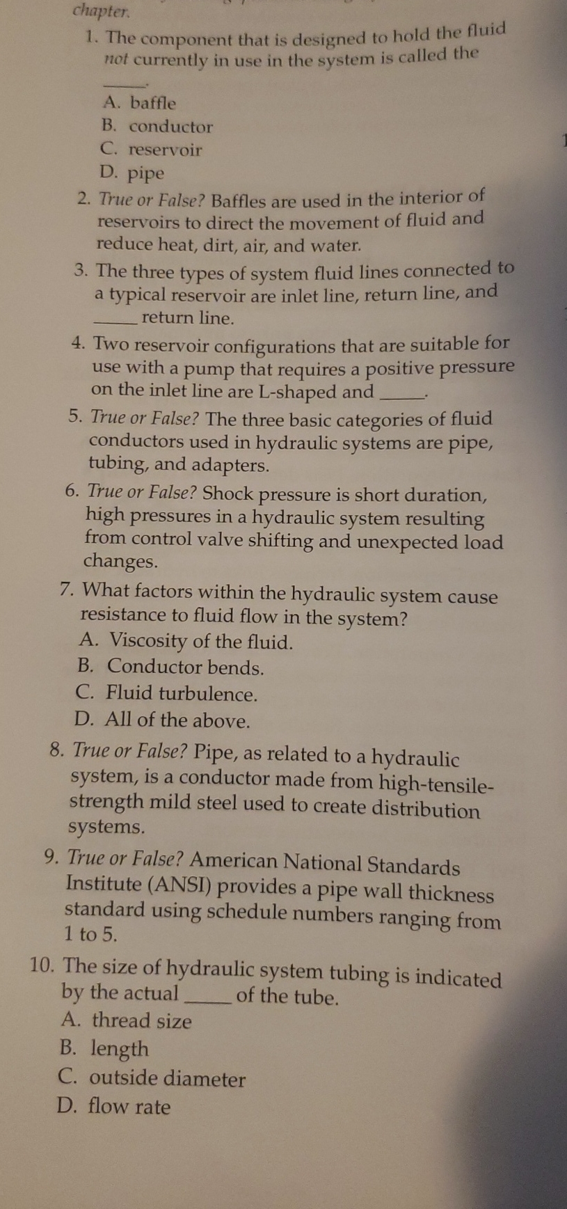chapter. The component that is designed to hold